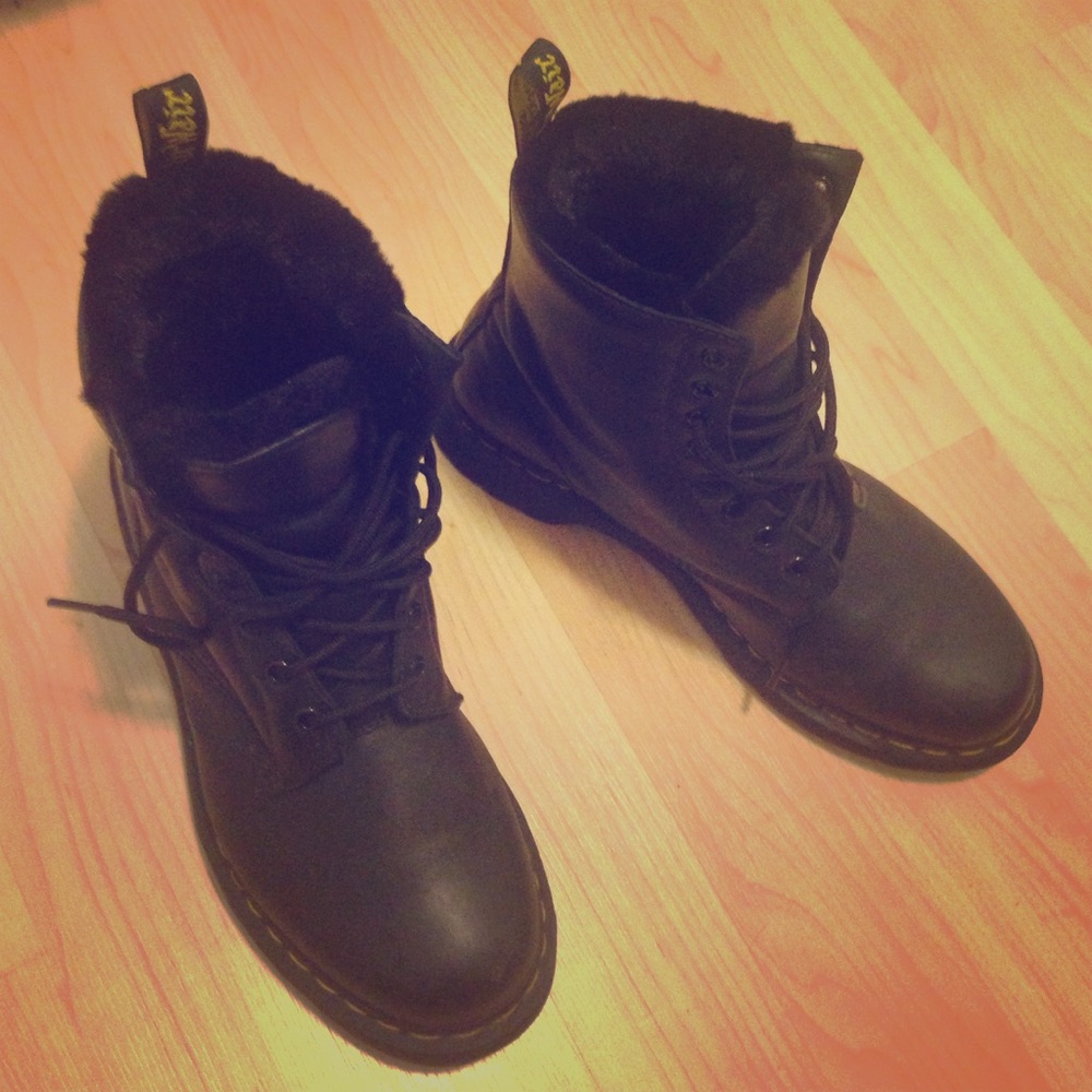 Dr Marten's Black with Warm Fur Perfect for SNOW